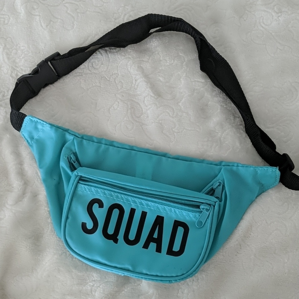 Teal SQUAD fanny pack